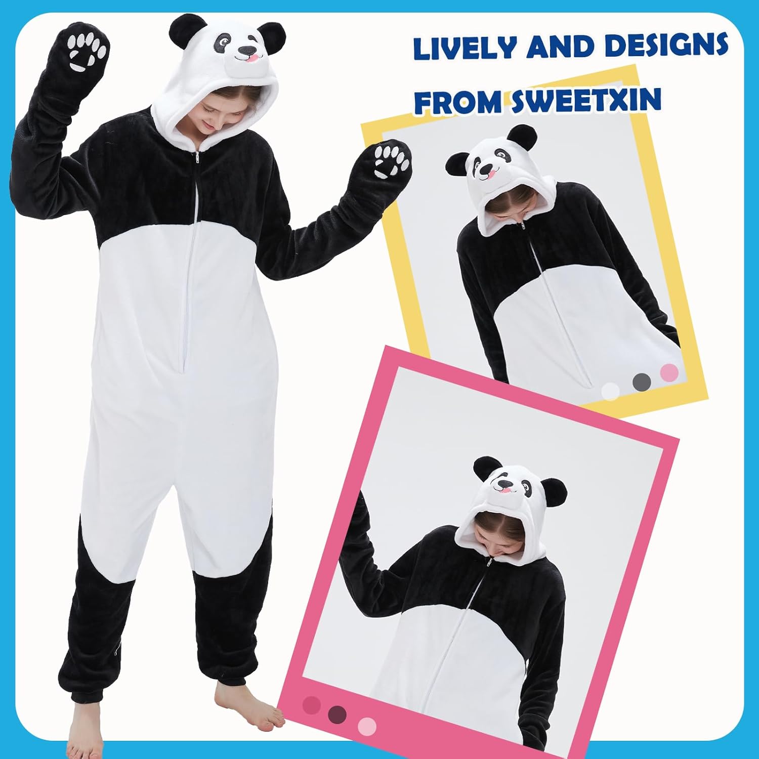 SWEETXIN Adult Unisex Onesie Pajamas Halloween Christmas Cosplay Costume Suit for Women and Men - Image 5