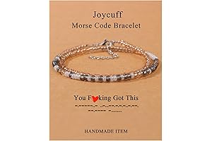 Personalized Inspirational Gift ❌ Sterling Silver Beaded Bracelet with Meaning