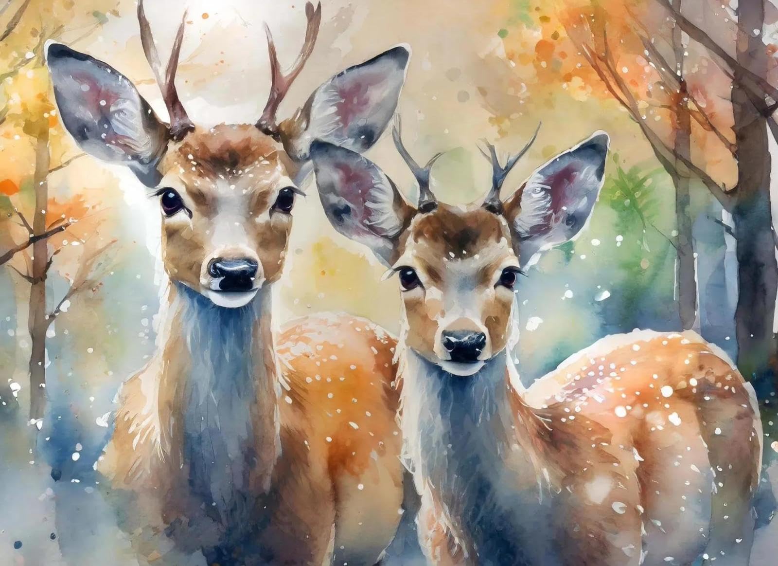 Yocheng Wildlife Animal Posters And Prints Canvas Printing Wall Art Picture For Living Room Home Decor 50x70cm No Frame