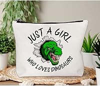 Vista 6 de BiuNiuring Dinosaur Gift - Makeup Bag for Women Who Love Dinosaurs