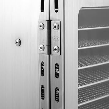 12 Shelf Food Dehydrator, 12 Tray Large Commercial Food Dehydrator LCD Touch Control Panel Stainless Steel Dehydrator for Fruits Meats Vegetables 95-194F Temperature Range