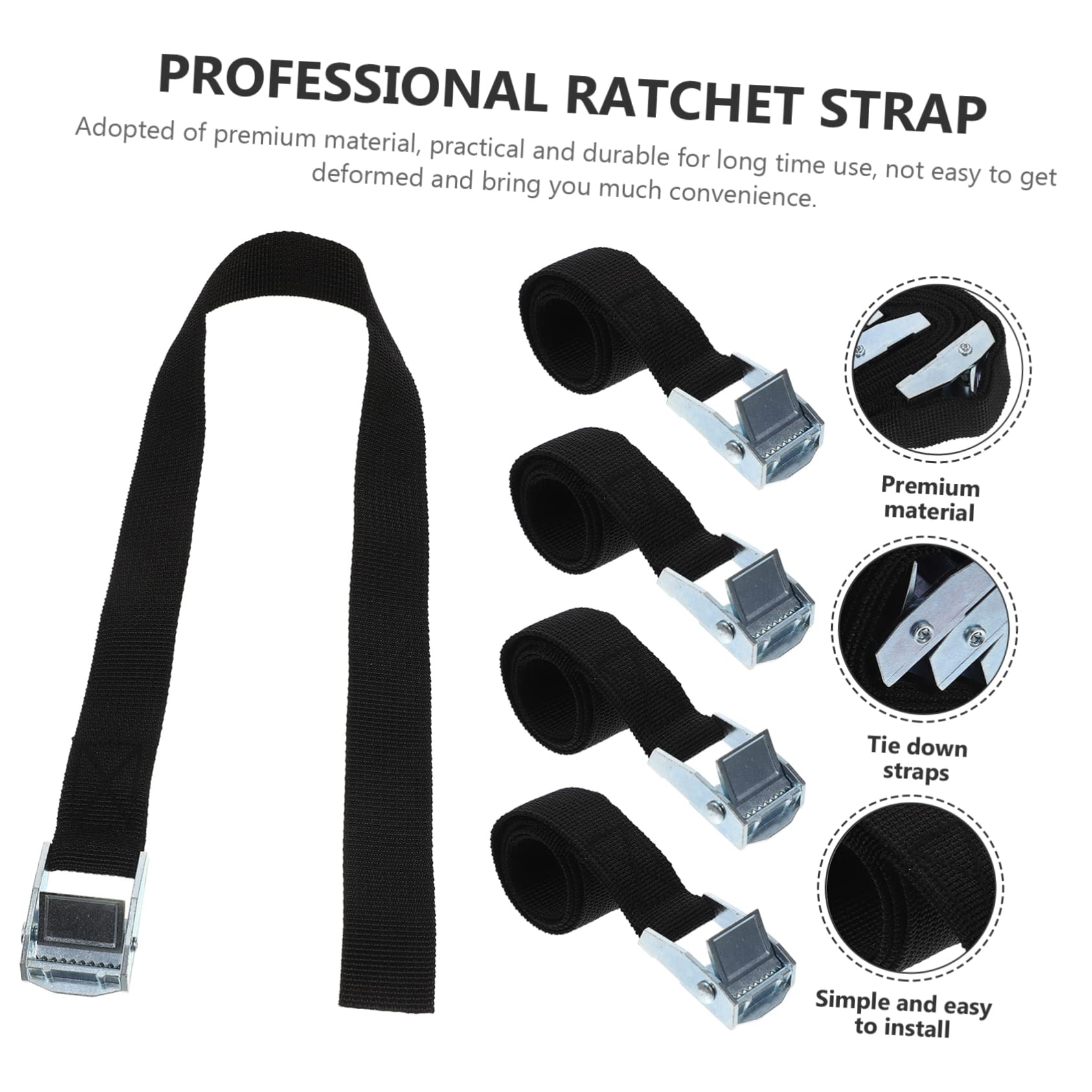 5pcs Cinghie a cricchetto Cinghie regolabili Mini cricchetto Cinghie a cricchetto piccole Cinghie di carico Cinghie per impieghi gravosi Corde elastiche Cinghie per camion Cinghie elastiche per fibb