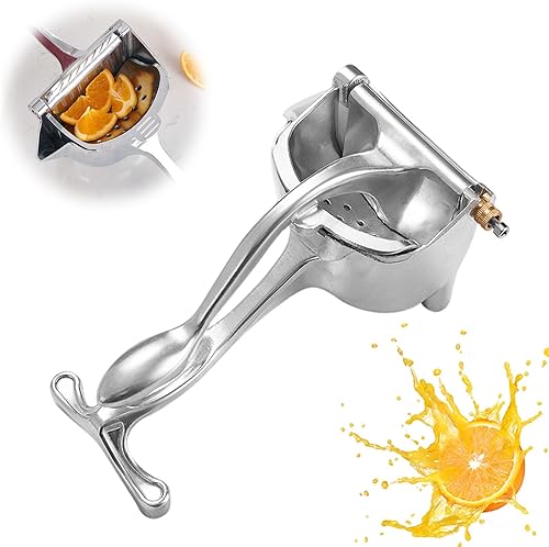 Miniatura 2 de Extractor de jugo de fruta fresca, exprimidor de mano actualizado 2025, exprimidor de limón, prensa manual con agarre ergonómico, fácil de limpiar