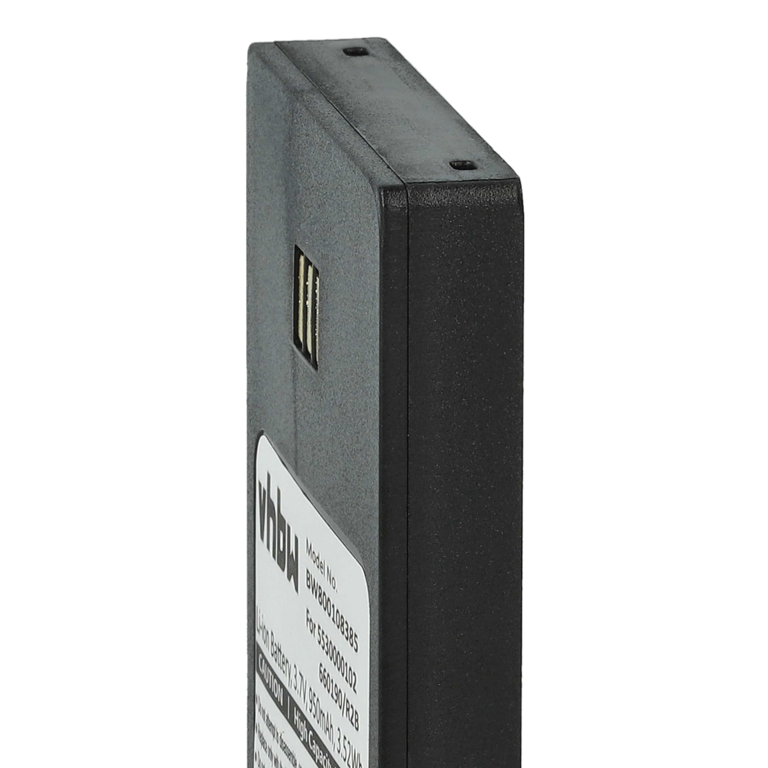 vhbw 1x Batterie Compatible avec Ascom 9D62, i62 Messenger, i62 Protector, D62, i62, i62 Talker téléphone Fixe sans Fil (950mAh, 3,7V, Li-ION)
