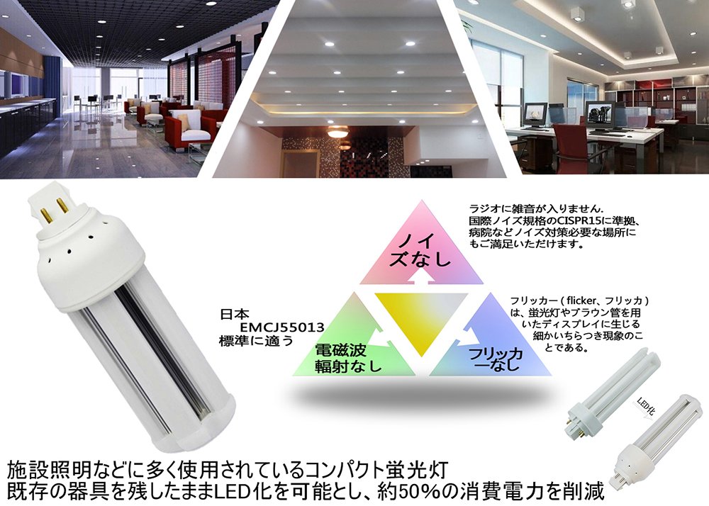 Amazon.co.jp : FHT16EX-L LED コンパクト蛍光管16W型交換LED FHT形