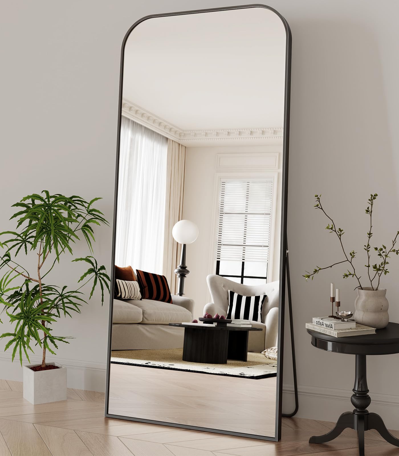 Koonmi Full Length Mirror, 65"x24" Mirror Full Length with Stand