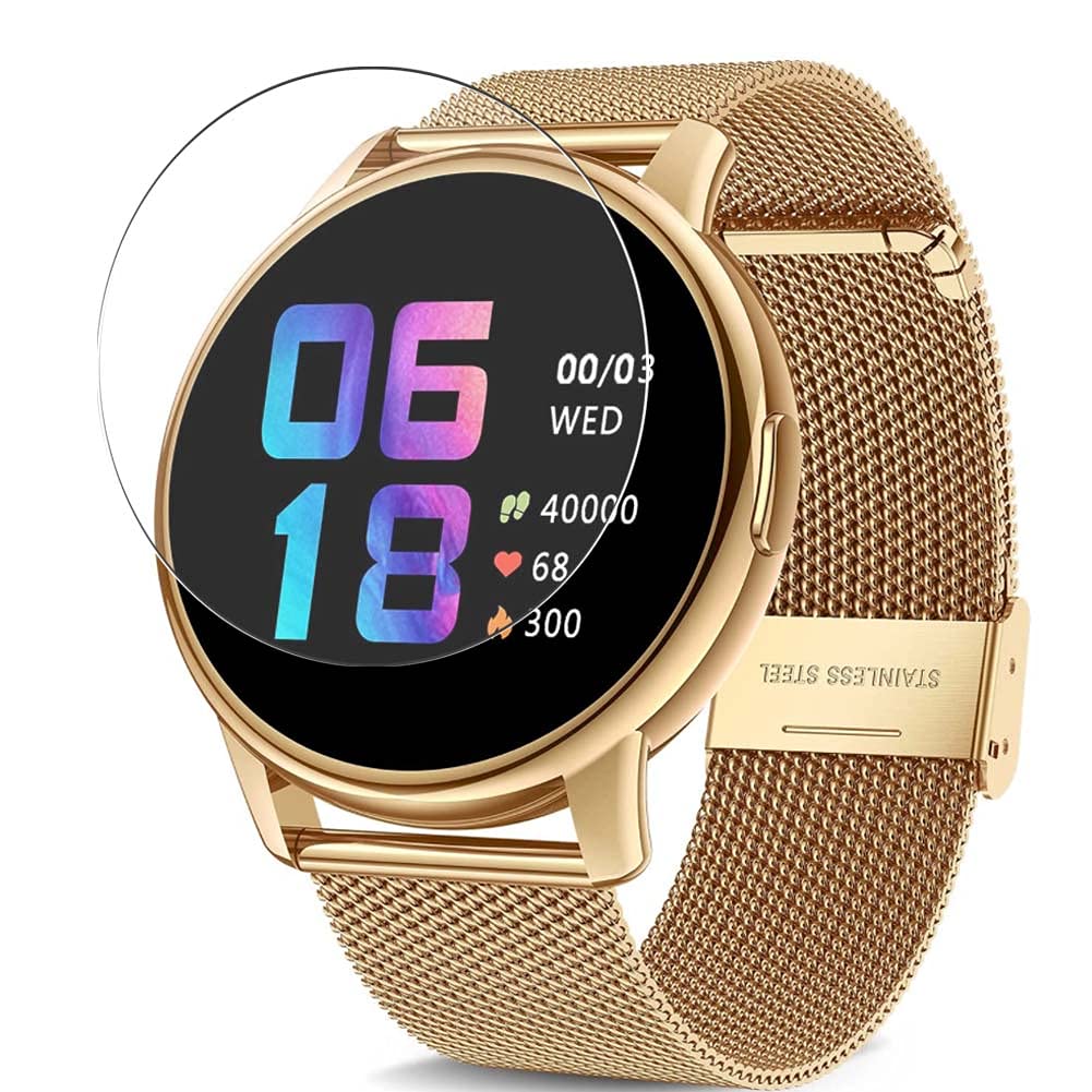 [3 Pack] Synvy Screen Protector Film, compatible with CanMixs B83 1.3"" smartwatch Smart Watch Guard Sticker [ Not Tempered Glass Protectors ], Transparent