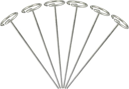 Miniatura 2 de Grapas de jardín galvanizadas antioxidantes para jardín, pasadores circulares para paisaje, cubierta del suelo, estacas de tela para asegurar el