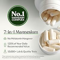 Vista 4 de BIOptimizers Suplemento Magnesium Breakthrough con 500mg - 7 Formas de Magnesio: Glicinato, Malato, Citrato y Más - Apoyo Natural para el Sueño