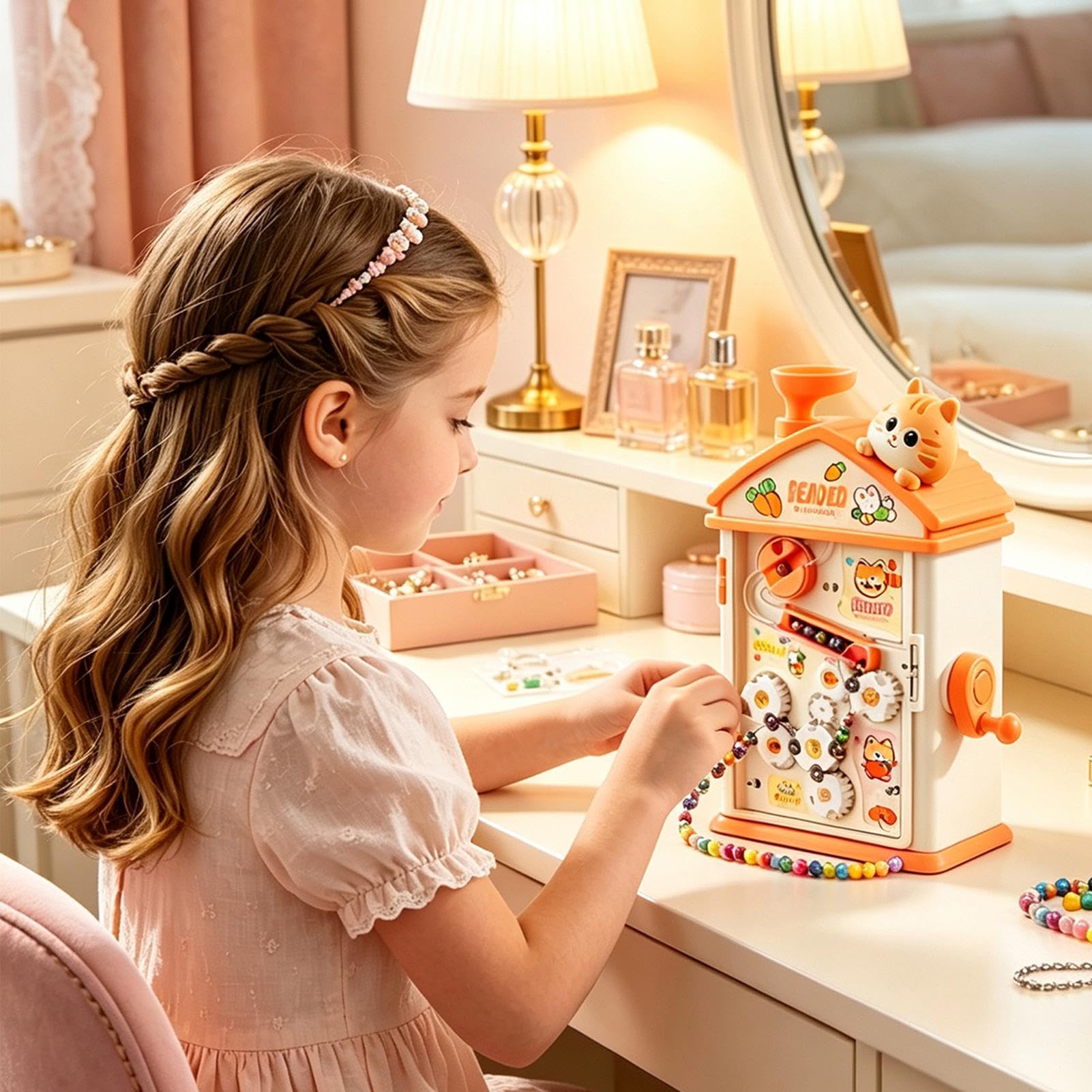 Kit Crea Bracciali per Bambini Materiali Creativi Interattivi a Manovella