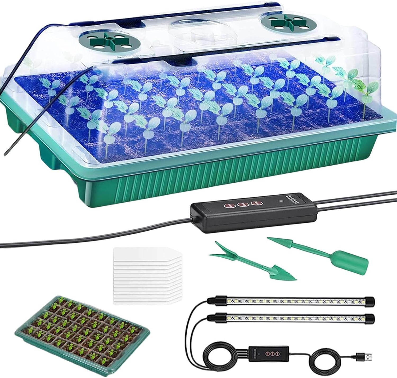 Plant Germination Trays 40-Cell Reusable Gardening Supplies