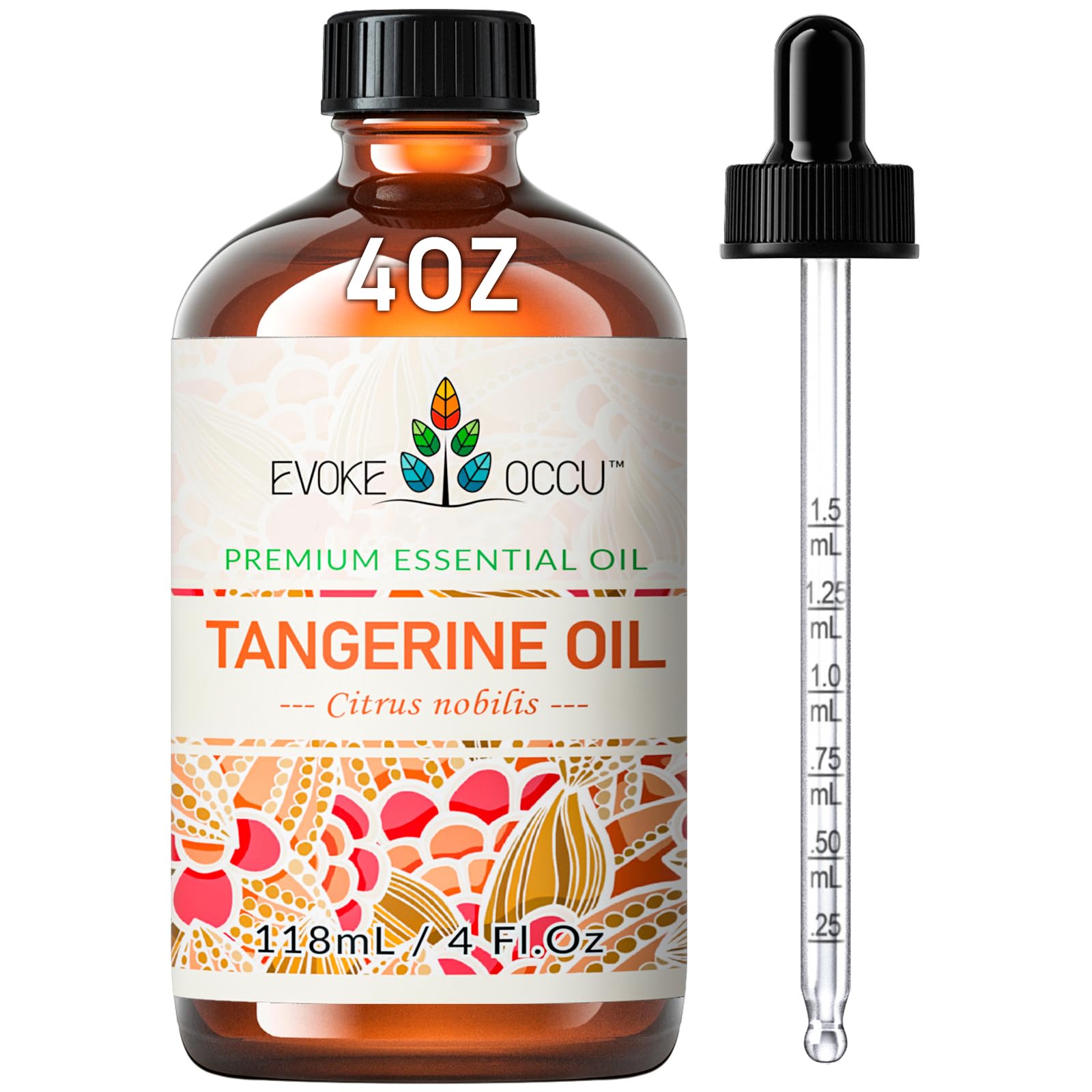 EVOKE OCCU Tangerine Essential Oil for Diffuser, Skin, Massage