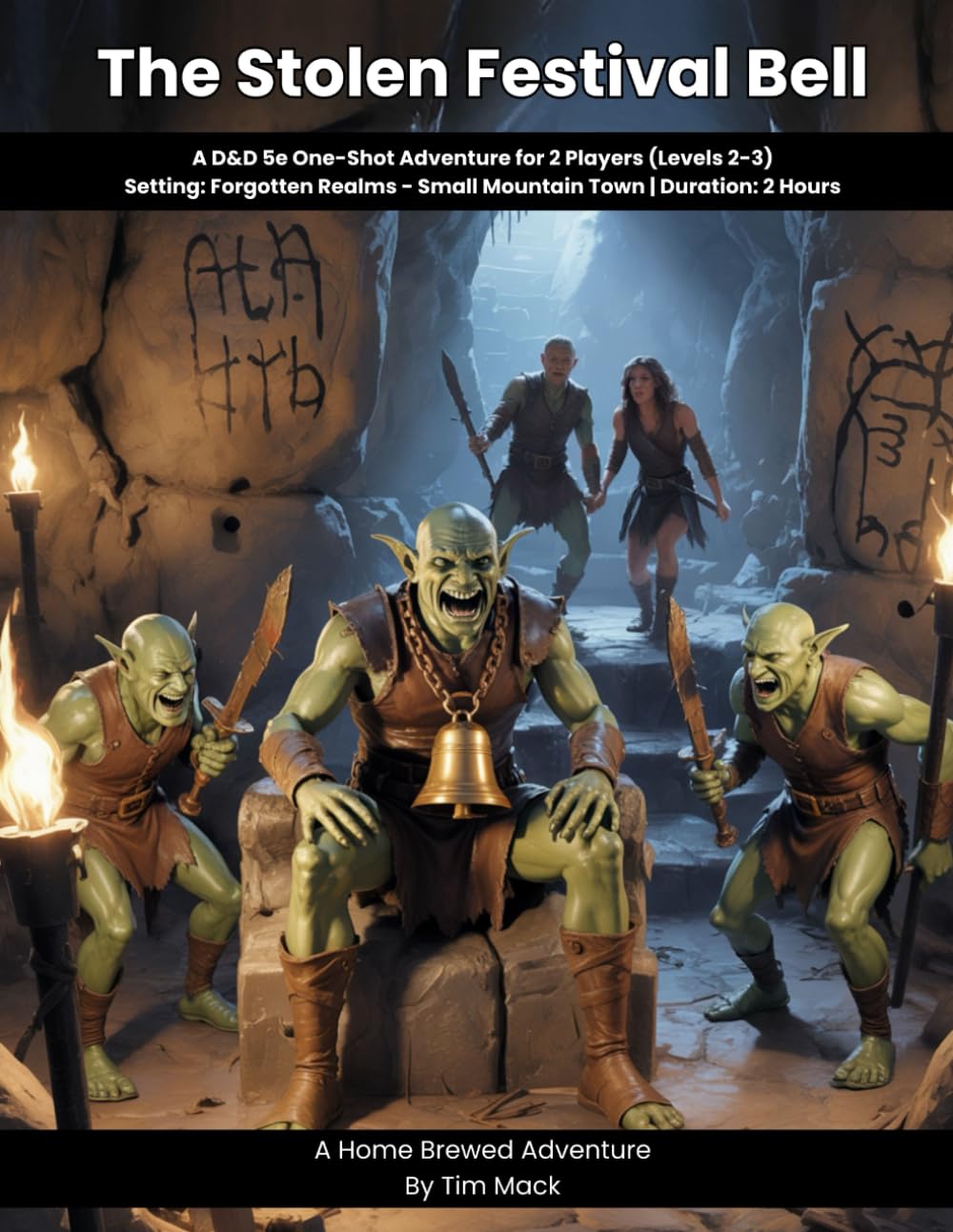 The Stolen Festival Bell: A D&D 5e One-Shot Adventure for 2 Players (Home Brew) (The Ready Adventure Series)