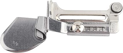 Beadsz Sewing Binder Flat Seamer Folder Adjustable Rolled Hem Foot Curling Device Presser Foot for Home Industrial Sewing Machine (3/8)