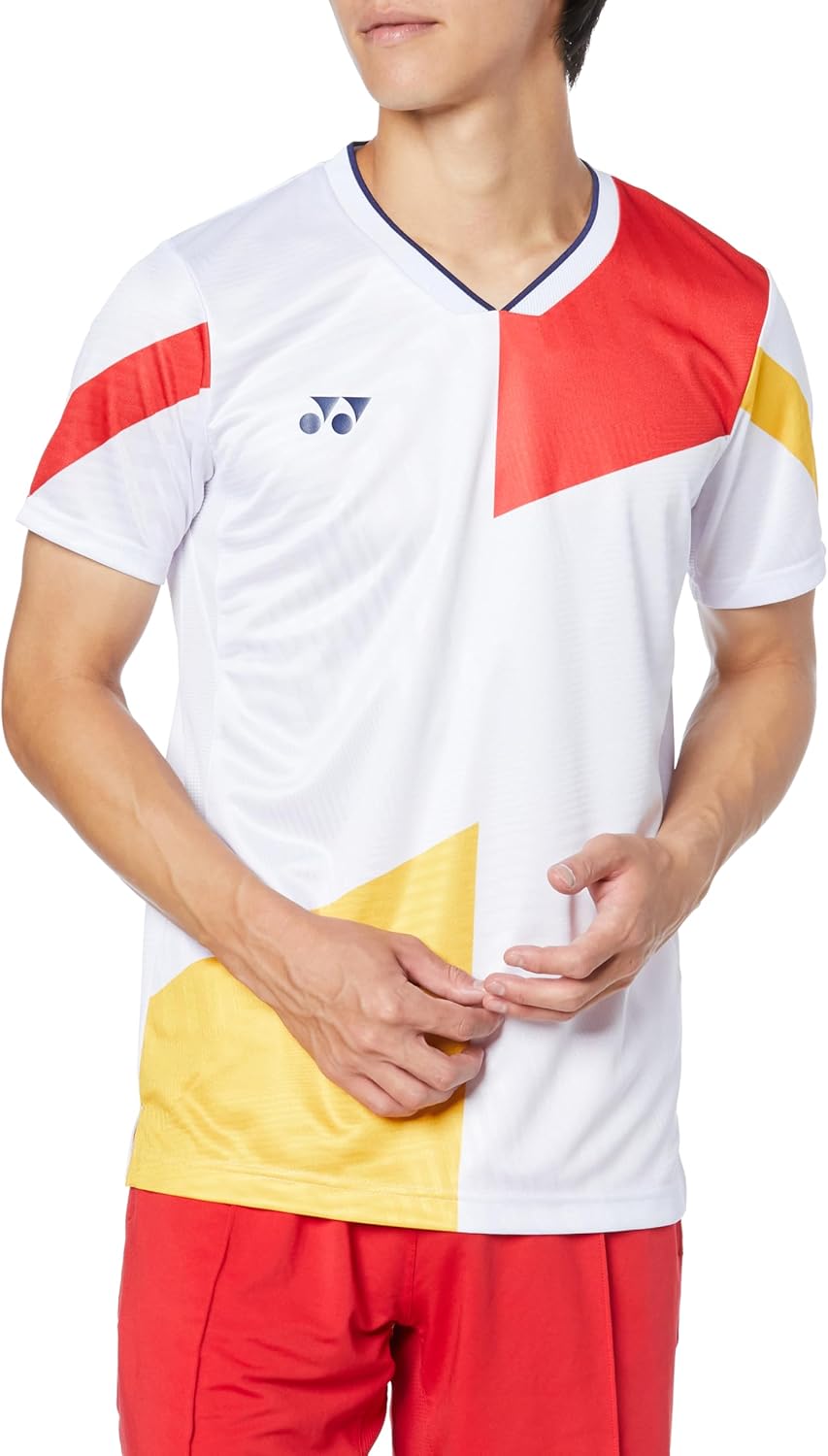 YONEX ヨネックス ポロシャツ 白 ドット柄 水玉メッシュ Mサイズ 楽天