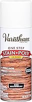 Vista 1 de Varathane 243867 - Tinte de una sola aplicación a base de aceite + Spray de poliuretano, 340 g, Rojo Caoba
