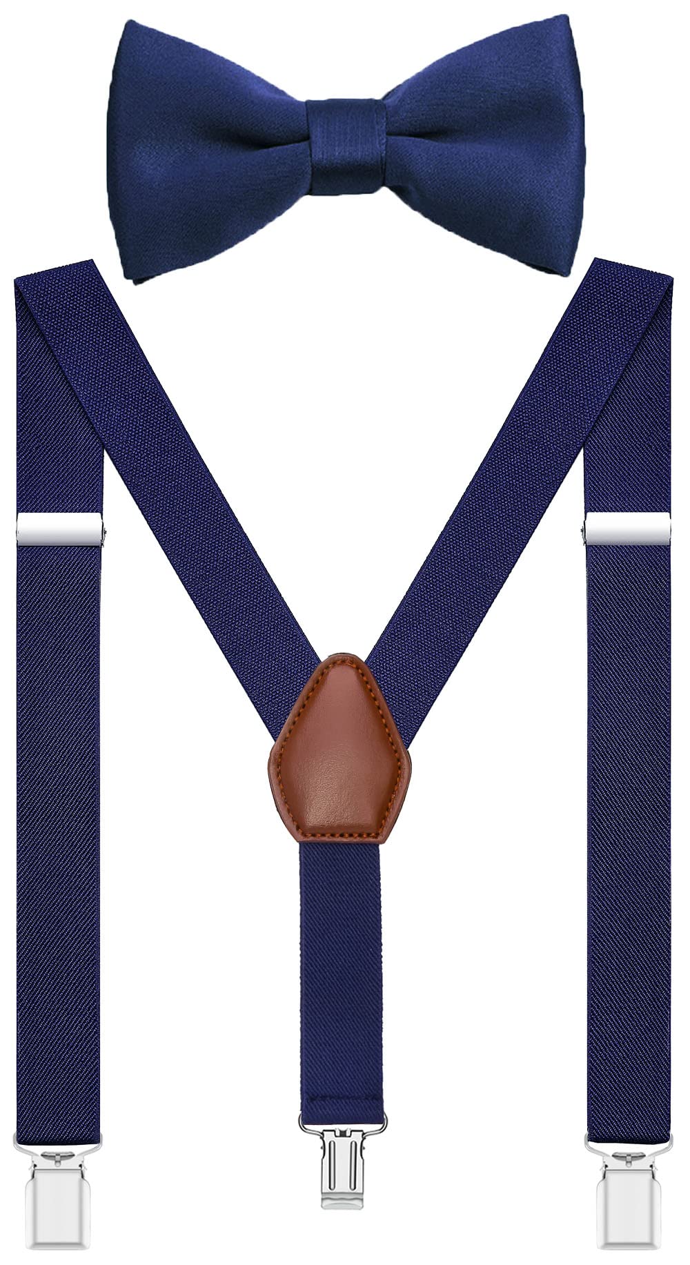 mens bow tie and suspender set