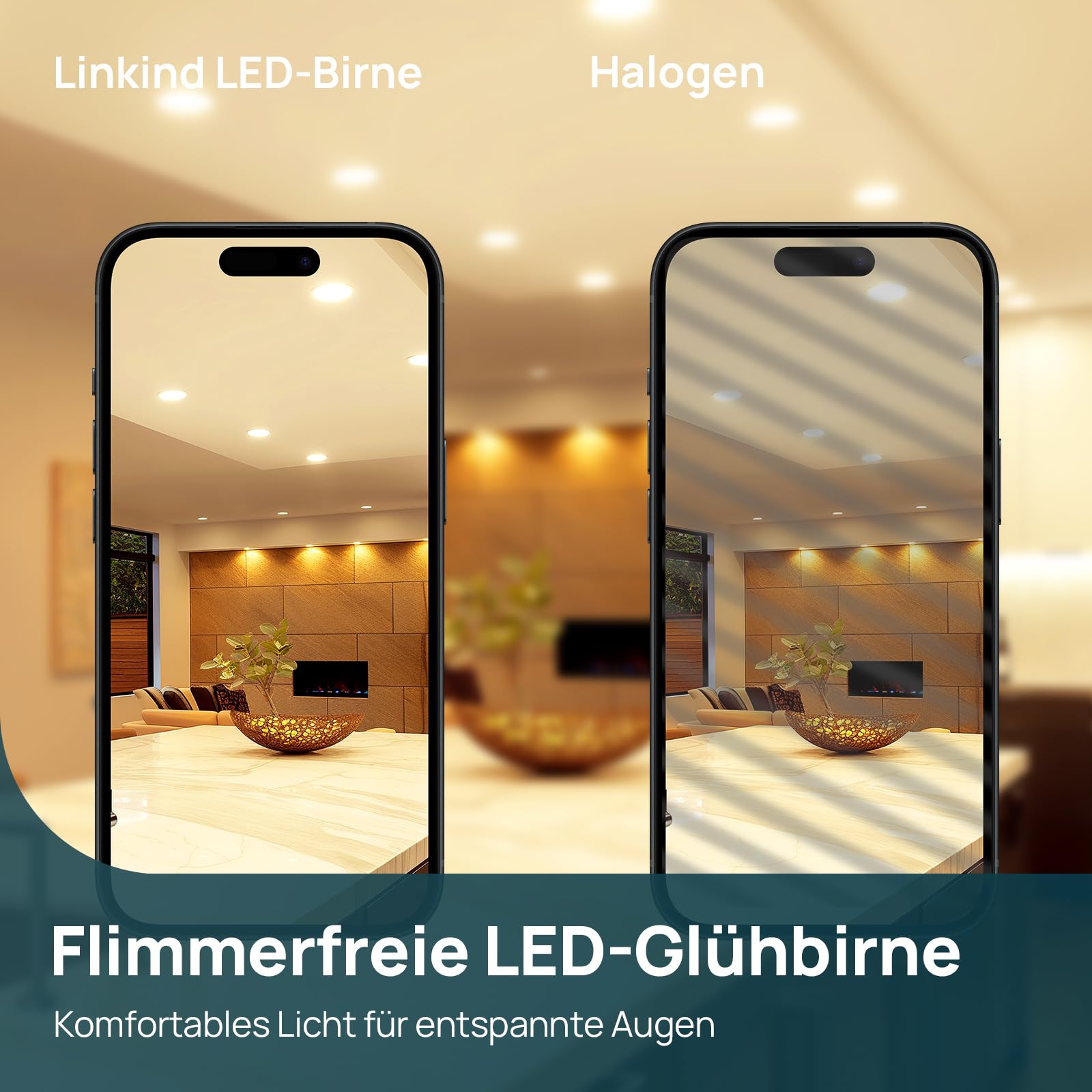 Linkind 12V GU5.3 Led 3.4W, 35 Watt ersetzt, 2700K Warmweiß 36° Abstrahlwinkel LED Spot MR16, 360Lm AC/DC 12V LED Leuchtmittel, 25… – Ansicht 9
