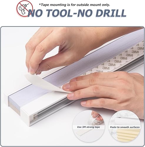 Miniatura 2 de No Tools No Tools - Persianas celulares sin cordón, con filtro de luz, persianas plisadas para ventana, 19 pulgadas de ancho x 36 pulgadas de alto,