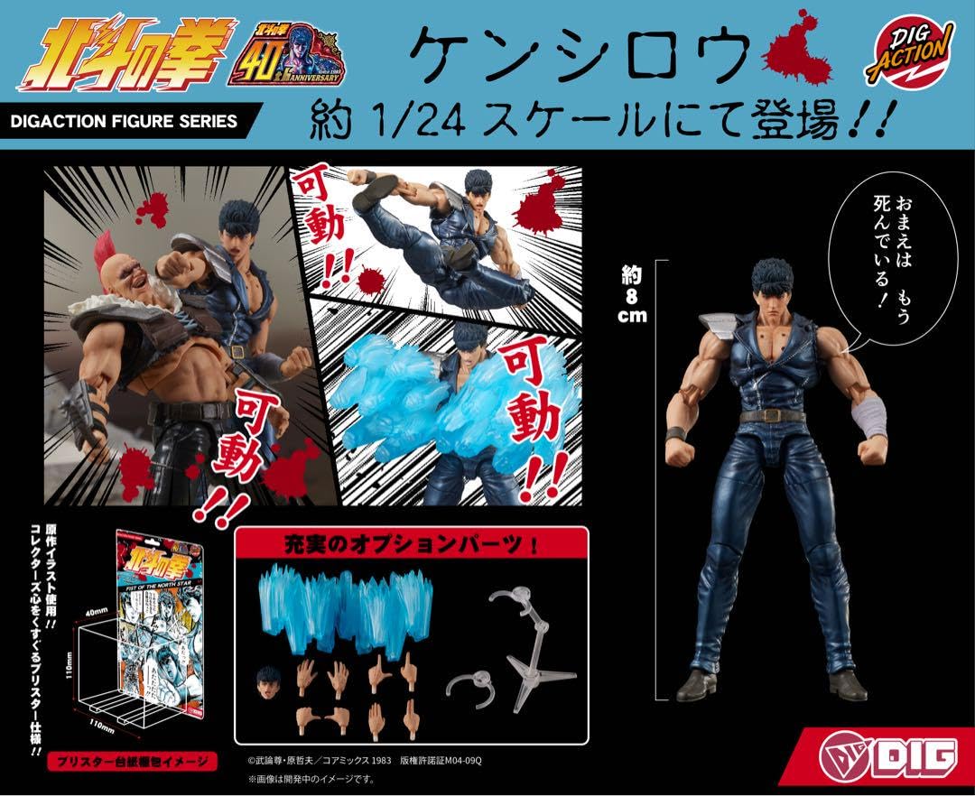 Amazon.co.jp: digaction 北斗の拳 ケンシロウ、ジード団員 2体セット 