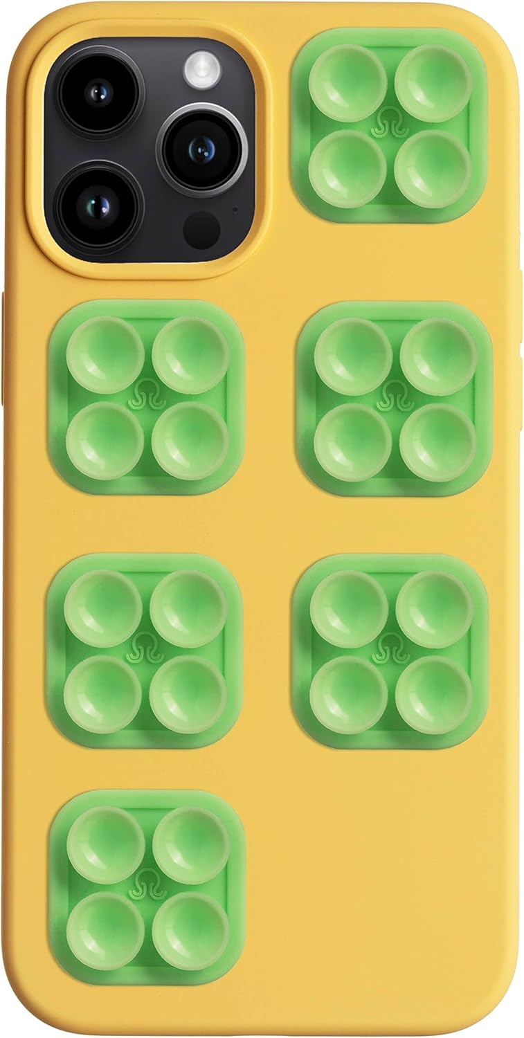 OCTOBUDDY Classic Mini – Funda adhesiva de silicona con ventosa para teléfono, manos libres, soporte de agarre fuerte para selfies y videos,