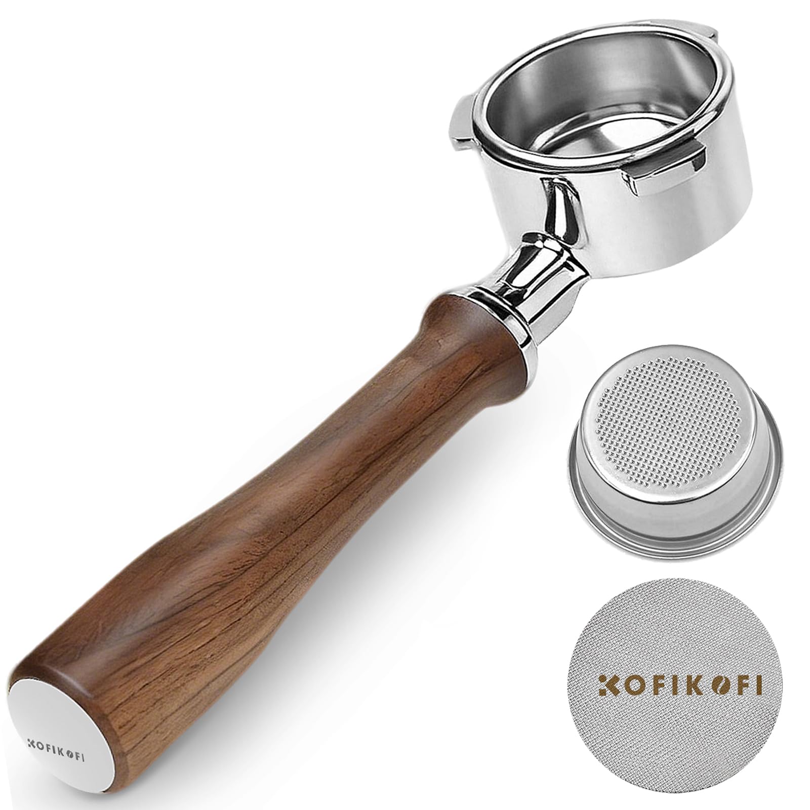 Bottomless Portafilter 54mm 3 Ears for Breville Sage Barista BES870/878/880