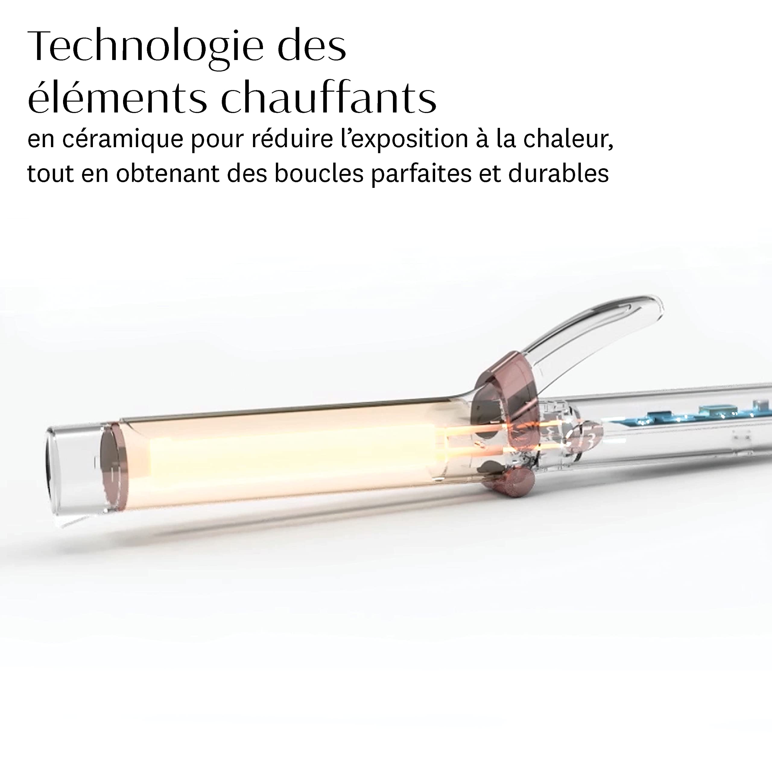T3 Single Pass Curl Fer à Boucler Professionnel Fer à Boucler et à Onduler en à Cylindre Long avec Réglages de Chaleur Adaptables pour des Boucles et des Ondulations Lisses et Brillantes