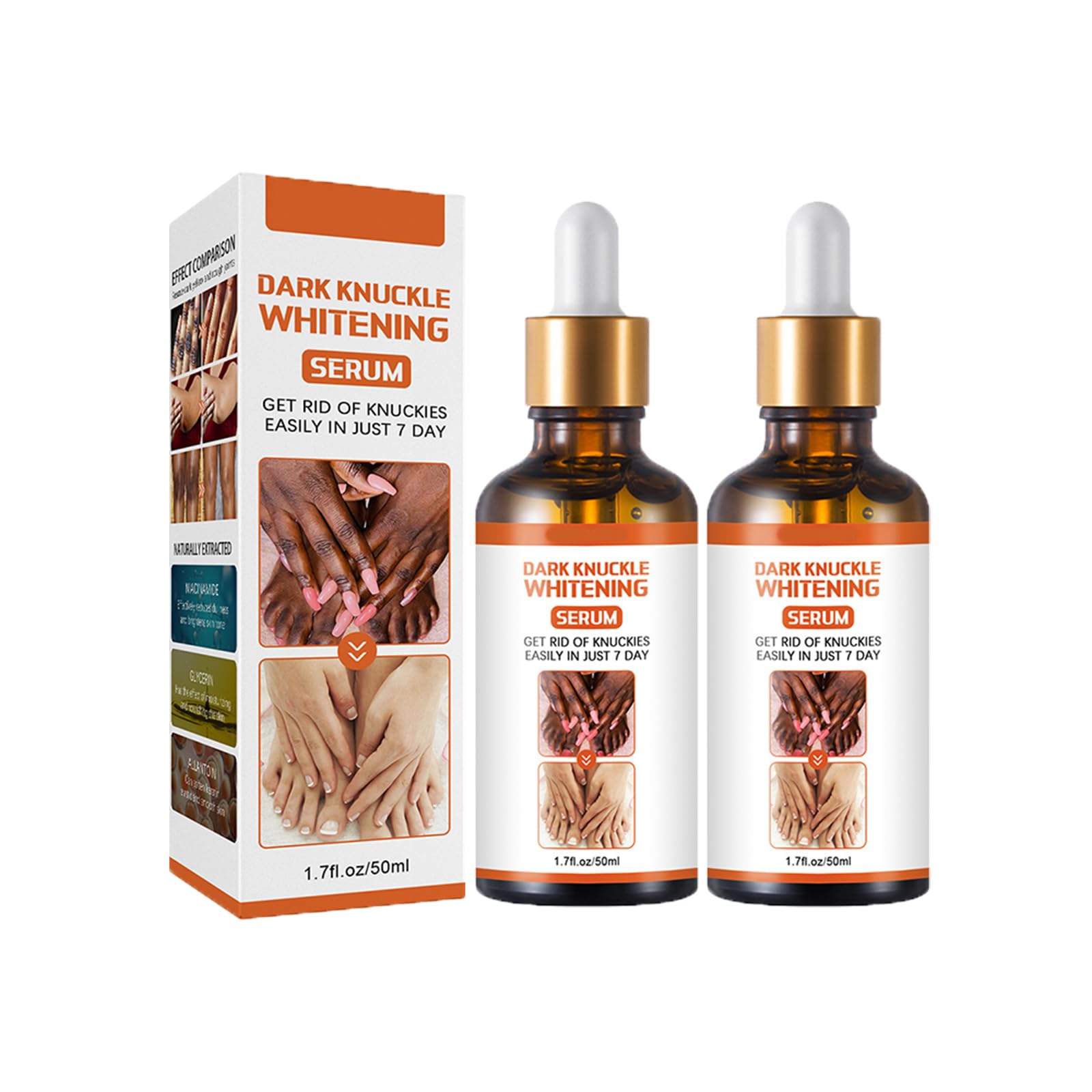 SBTRKT Skin Care Liquid for Blackening Joints, Brightening Skin Color of Knees and Ankles, Softening and Moisturizing Skin Essence, Hydrating and Moisturizing Melanin Essence (2pcs)