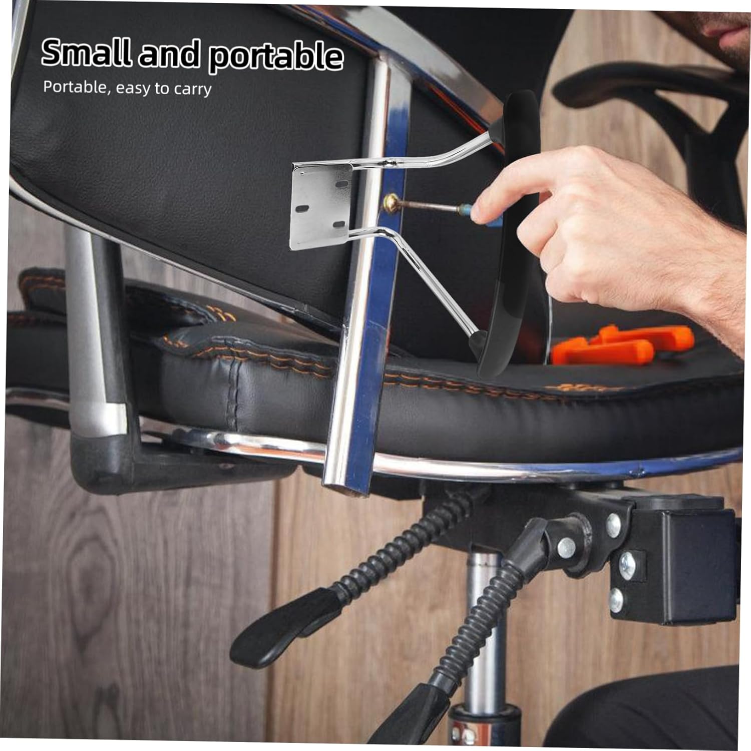 Alipis Office Chair Arm Replacement Pads Gaming Chair Arm Pads Steel Handrail Easy Installation Comfortable Compatible