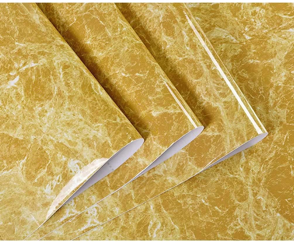 WISDOM™ 12" x 60 Yellow Marble Wallpaper Peel and Stick Marble Contact Paper for Countertops Vinyl Waterproof Self Adhesive Countertop Contact Paper Marble Wallpaper (B09N1GJFNF) Amazon Price History, Amazon Price Tracker