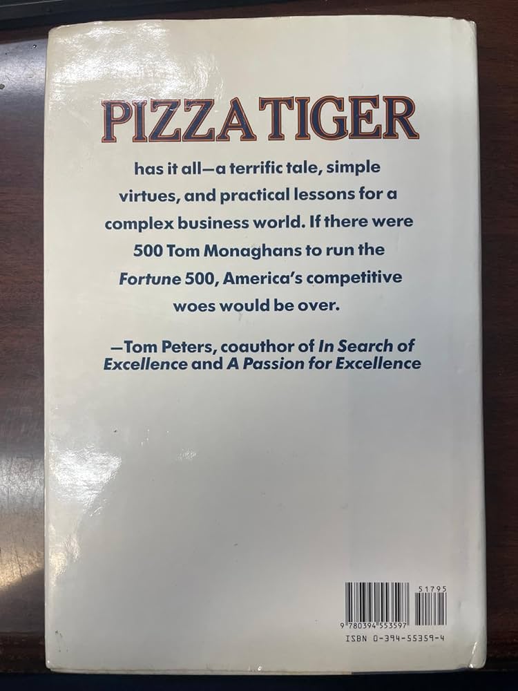 PIZZA TIGER 英語版 Pizza Tiger by Thomas Monaghan and Robert Anderson (1986