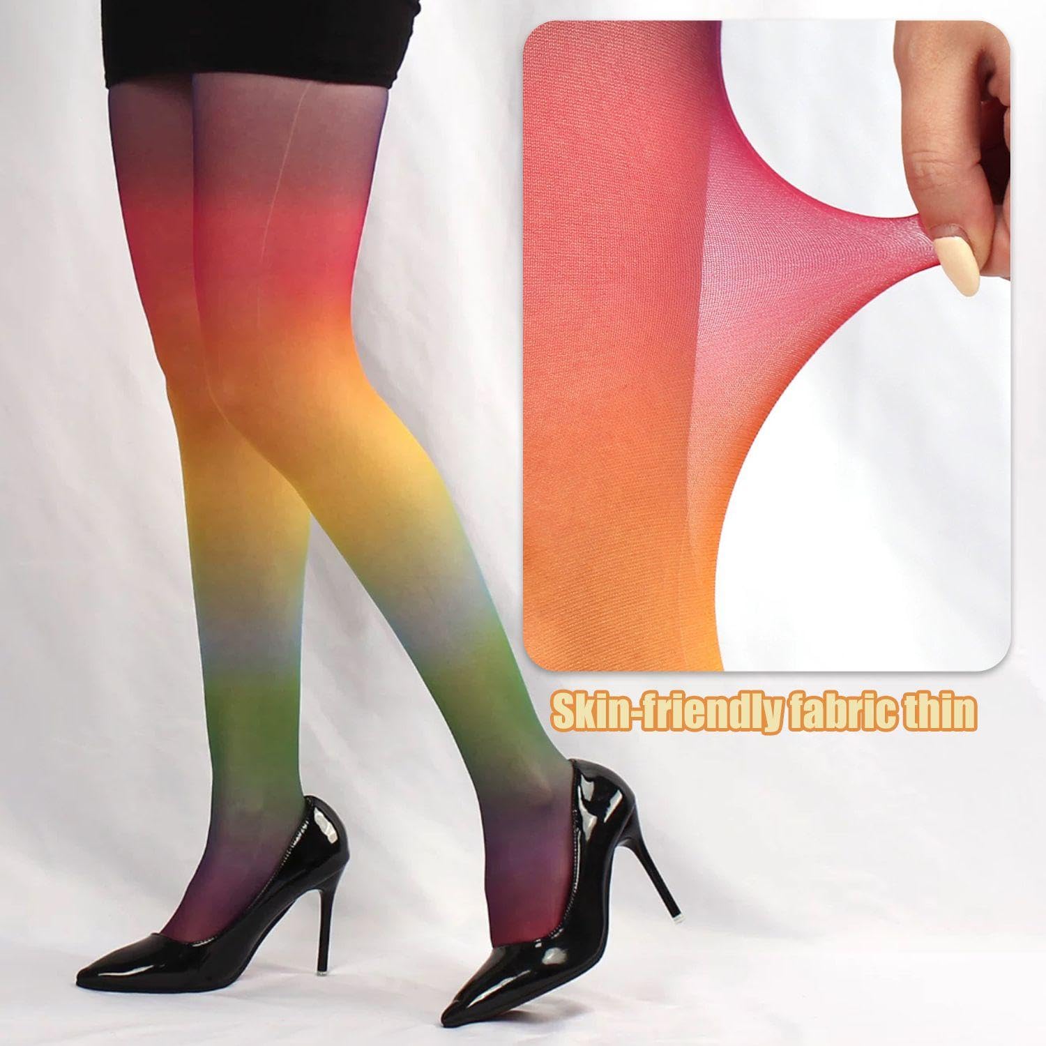 TVSVKWE 2 Pieces Of Colorful Stockings, Fashionable And Personalized, Suitable For Daily Wear And Special Occasions - Image 3