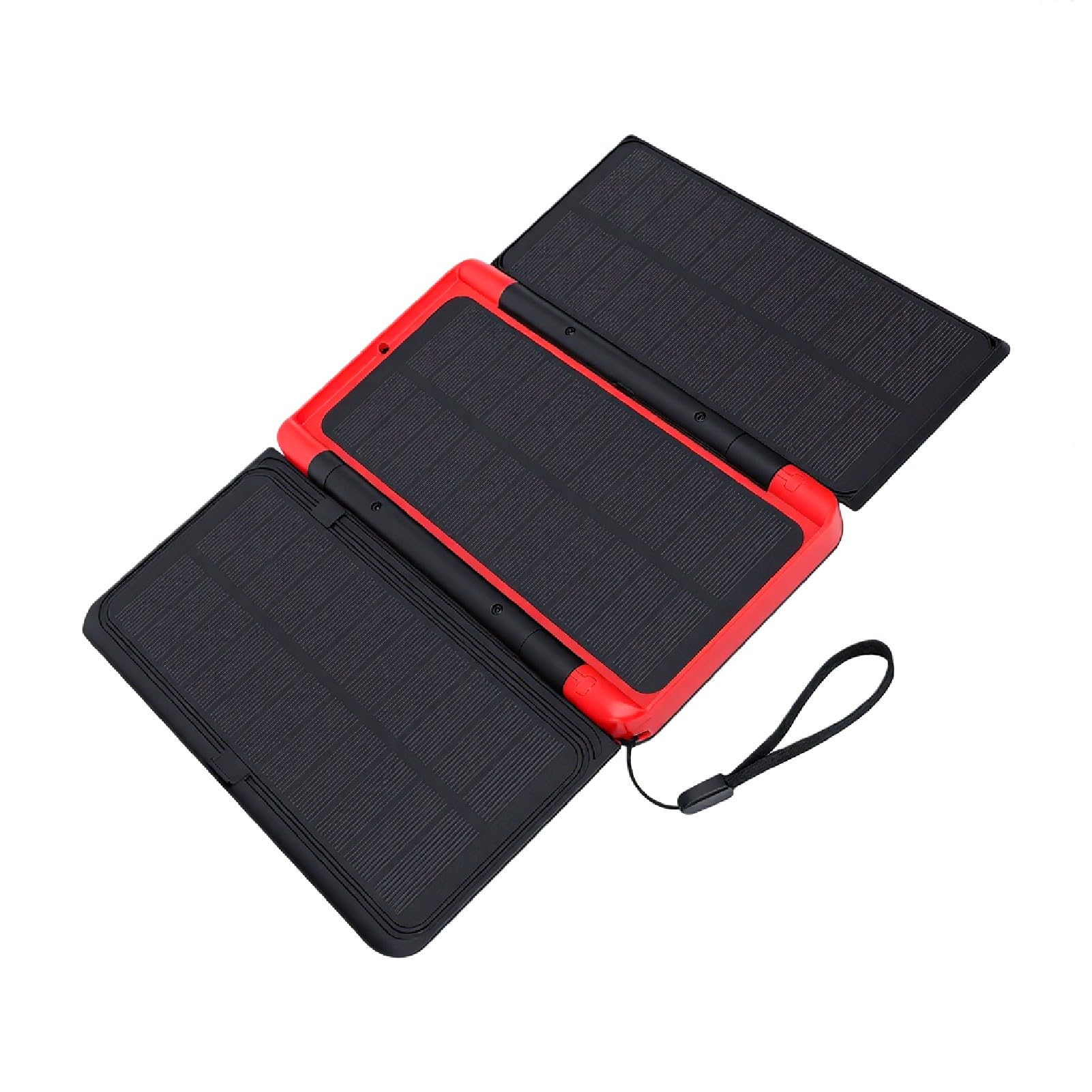 Power Bank Solare, Caricabatteria Solare Mini UPS da 10000 MAh, Power Bank di Emergenza con 3 Pannelli Solari Pieghevoli, USB C, Luce SOS per Campeggio Esterno Auto Barca Alimentazione di