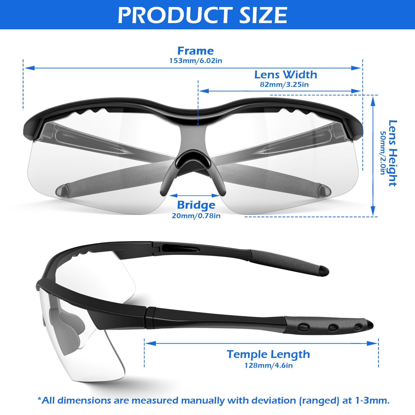 OXG 12 pares de gafas de seguridad, ANSI Z87.1, protección UV, resistentes a los impactos, gafas de seguridad para mujeres y hombres