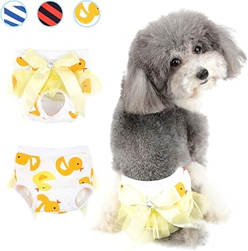 Amazon Ranphy 犬オムツ 犬用サニタリーパンツ アヒル柄 生理用 パンツ 女の子用 おむつ 可愛い 女の子用 蝶結び付き レース付き しっぽ穴付き オムツカバー ドッグウェア ソフト 洗える 再利用可能 雌犬用 発情期用 犬の尿失禁対策 月経期 介護用 メス犬用 マナー Amazon Ranphy 犬オムツ 犬用サニタリーパンツ アヒル柄 生理用 パンツ 女の子用 おむつ 可愛い 女の子用 蝶結び付き レース付き しっぽ穴付き オムツカバー ドッグウェア ソフト 洗える 再利用可能 雌犬用 発情期用 犬の尿失禁対策 月経期 介護用 メス犬用 マナー