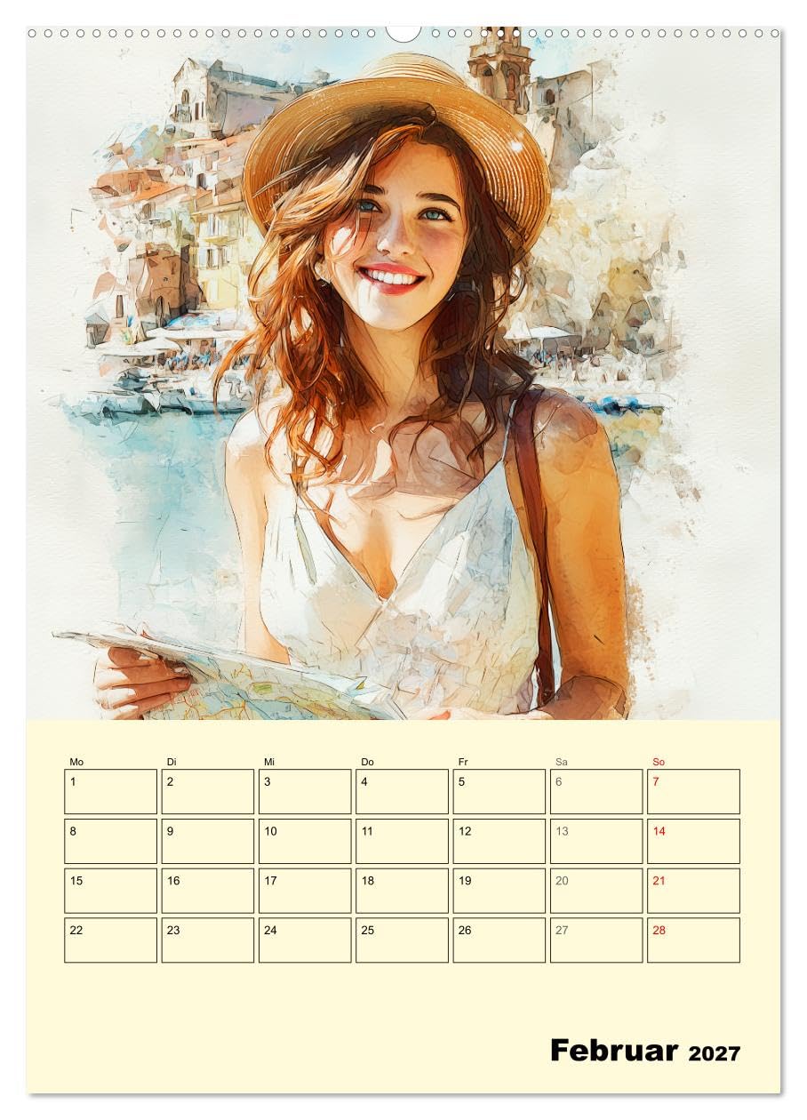Zeit für Mich. Inspiration für kleine Fluchten und Pausen (hochwertiger Premium Wandkalender 2027 DIN A2 hoch), Kunstdruck in Hochglanz: Aquarelle von ... vom Alltag nehmen (CALVENDO Menschen)