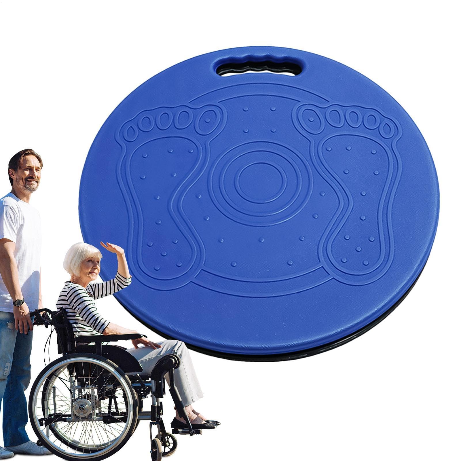 Tabla giratoria – 39 x 39 cm ayuda de transferencia de equilibrio | Tabla giratoria portátil | Almohadilla de rotación de movilidad | Disco de transferencia de rotación para ancianos discapacitados