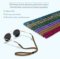 Vista 2 de Correa para gafas (paquete de 6) soporte para gafas, correa de nailon elástico suave para hombres y mujeres