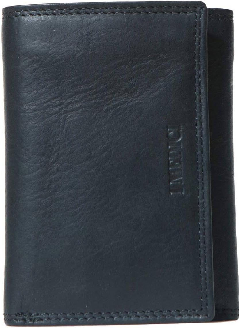Trifold Mens Wallet With Credit Card Pockets in Black