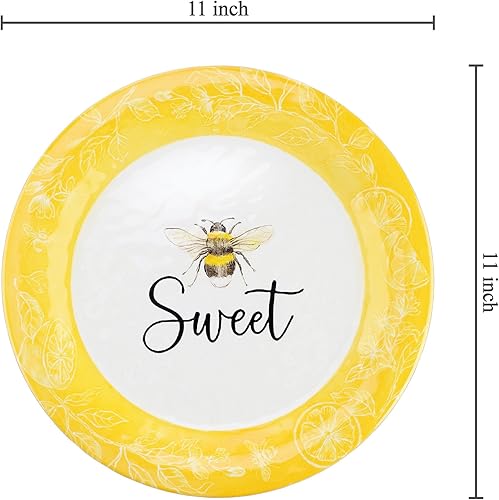 Miniatura 7 de UP ware Monstera - Juego de platos llanos de melamina, platos redondos para plato principal, pasta y ensalada, sin BPA, aptos para lavavajillas