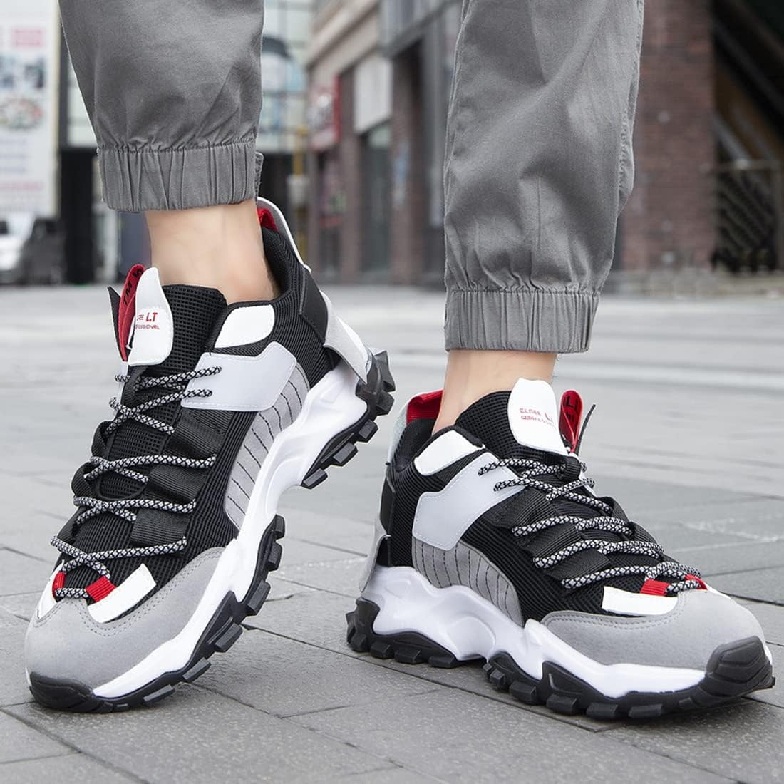 GSIGUL Mens Fashion Sneakers Men's Running Shoes Sports Athletic Lightweight Tennis Walking Casual Shoes