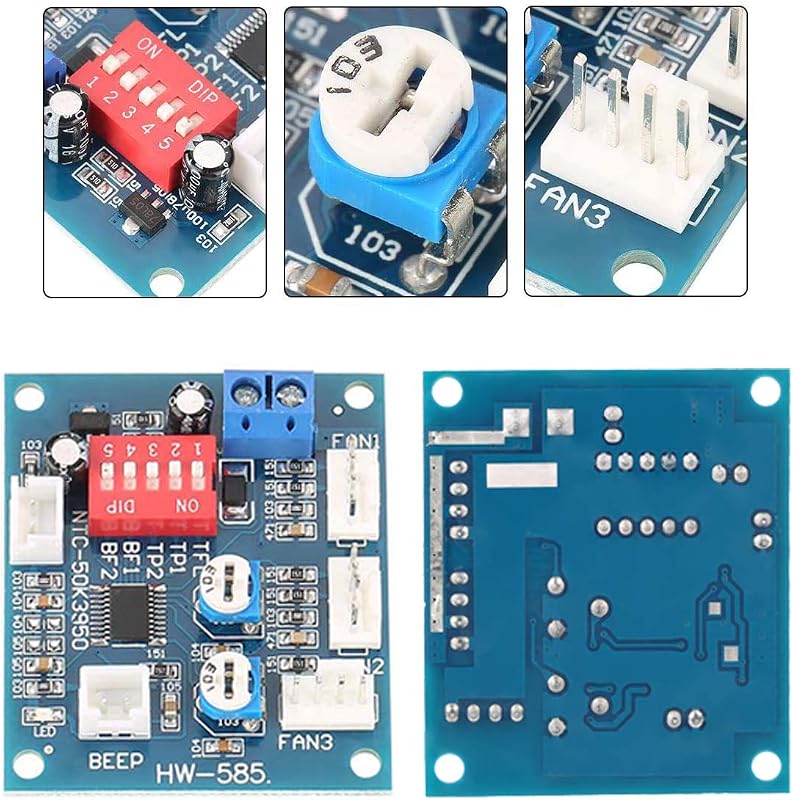 Youmile 12V PWM Ventilátor Sebességszabályozó Modul PC Hűtéshez