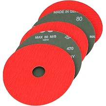 Resin Fiber Grinding Discs Ceramic 7" x 7/8" 24 Grit, 25 Pack