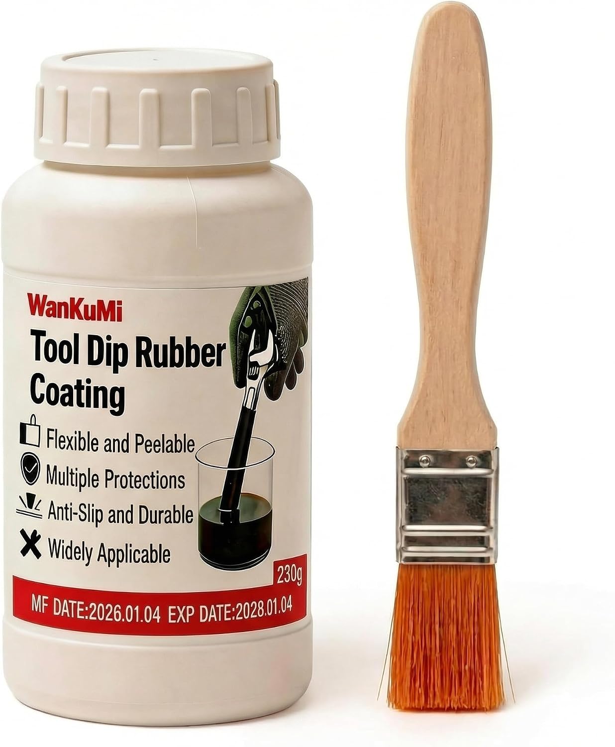 WanKuMi 230g Rubber Dip for Tools, Tool Handle Dip Coating