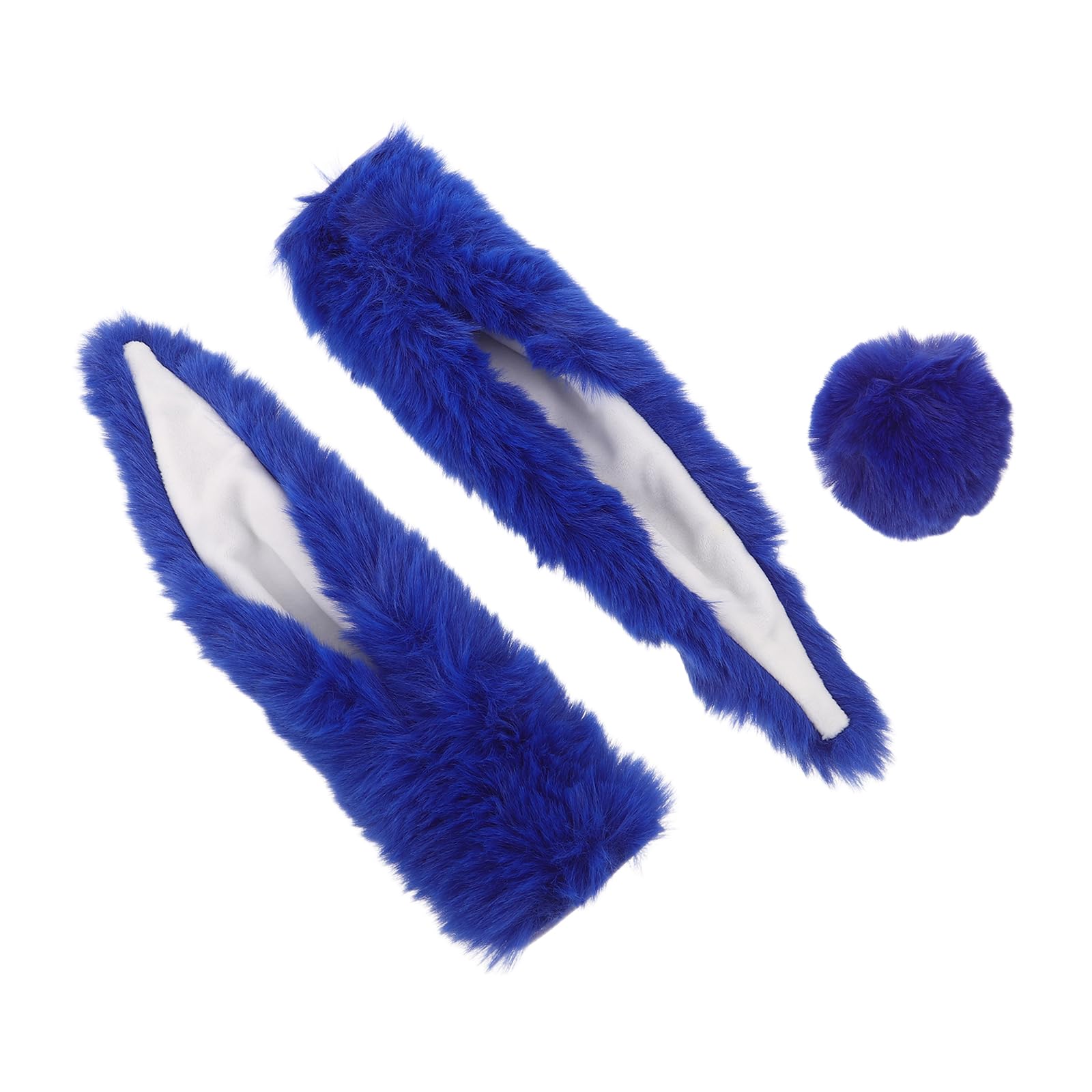 Orejas de Conejo para Casco de Moto y Scooter Decoración Azul Oscuro para Ruta Urbana 8
