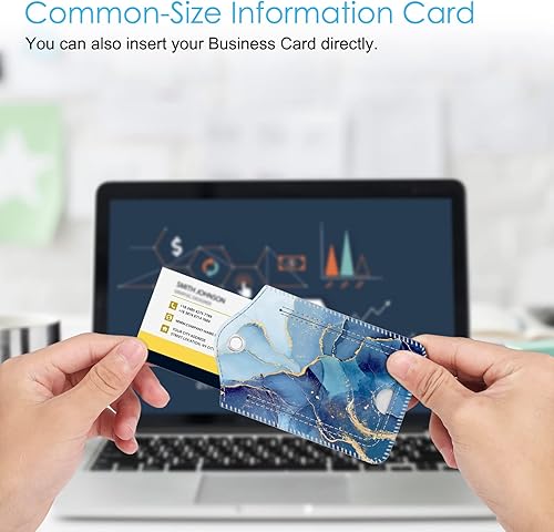 Miniatura 5 de Fintie - 2 etiquetas de identificación para equipaje valija bolso de viaje, con cubierta de privacidad, lazo de acero inoxidable y tarjeta de