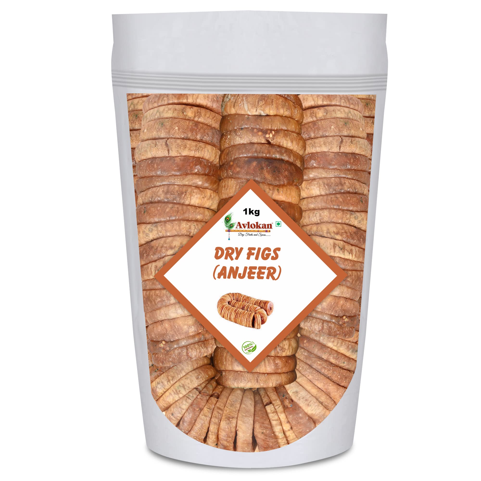 Avlokan Afghani Anjeer - Dried Figs 1000g | Natural Healthy Anjir, Rich in Iron, Fiber & Vitamins |Dry Fruits for weight Loss, Increases Immunity - 1kg (B09VVBGLTX) Amazon Price History, Amazon Price Tracker