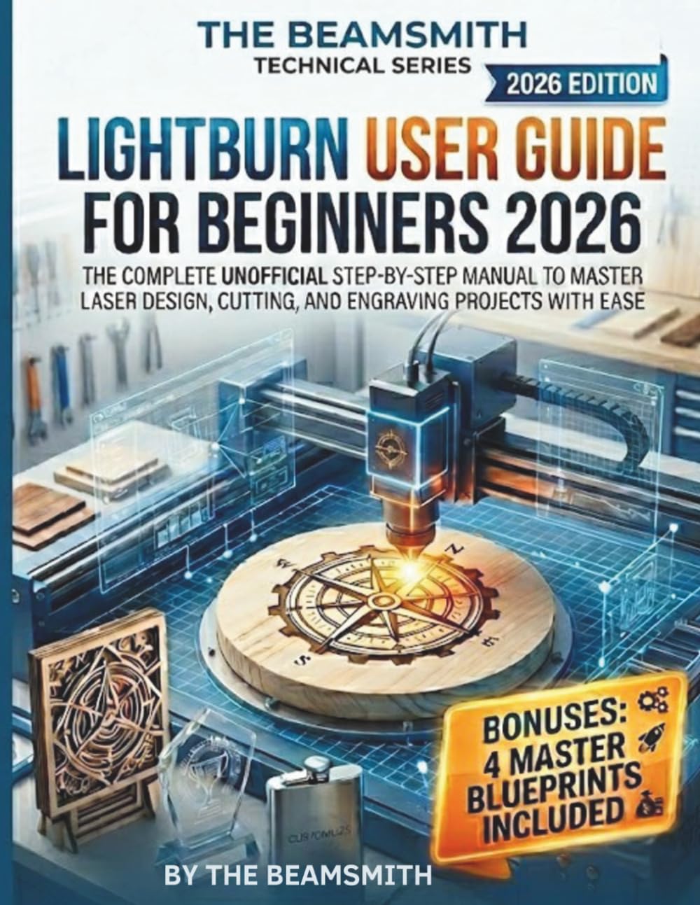 LightBurn User Guide for Beginners 2026: The Complete Unofficial Step-by-Step Manual to Master Laser Design, Cutting, and Engraving Projects with Ease (The BeamSmith Technical Series)