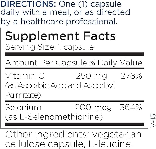 Miniatura 5 de Metabolic Maintenance Cápsulas de selenio de 200 mcg, suplementos de selenio puro para mujeres y hombres para la salud de la tiroides, antioxidante
