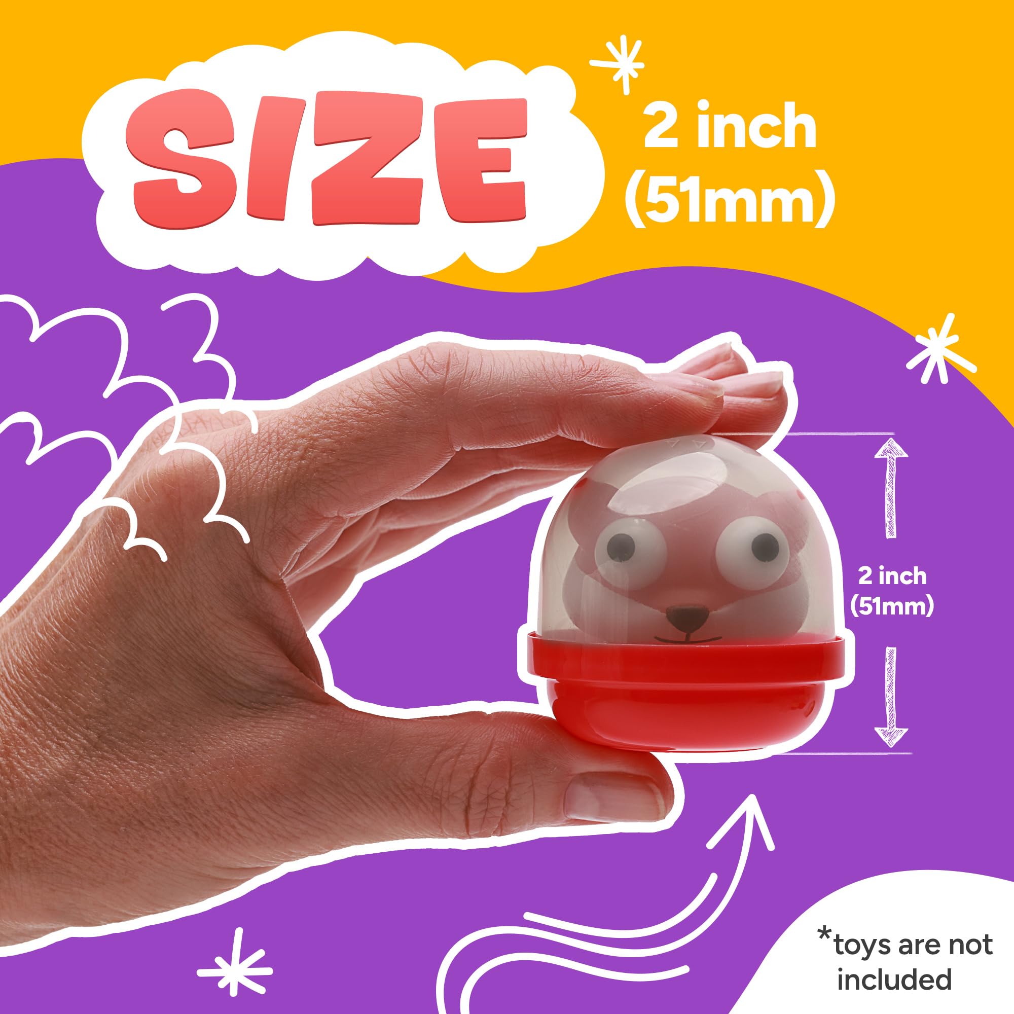 Capsule Vending Machine Acorn Capsules Empty 50 pcs 2